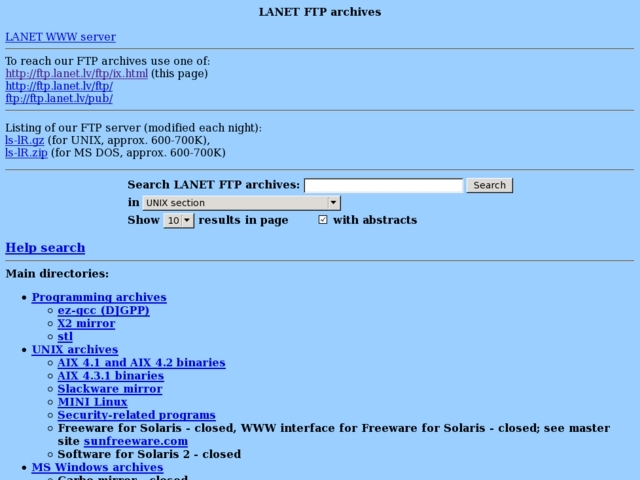 LU Matemātikas un informātikas institūts, LU aģentūra, Tīkla risinājumu daļa (NIC), 